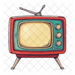 古いテレビ  アイコン