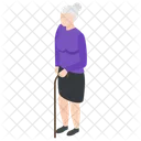 Old Woman Old Lady Grand Lady Icon