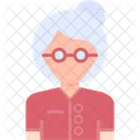 Old Woman Avatar Elderly Icon