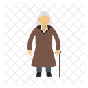 Old Woman Human Icon