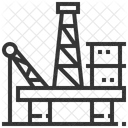 Petroleo Plataforma Industria Ícone