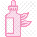 Icone De Linha Duotone De Oleo Natural Ícone