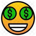 Olho de dólar  Ícone
