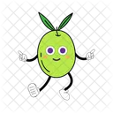 Olive Mascot Vegetable Character Illustration Art Icon
