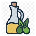 Olive Oil Bottle Cuisine Icon