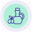 Olivenol Farbkreis Symbol Icon