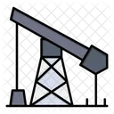 Bohrinsel Bau Industrie Symbol