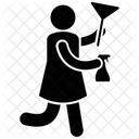Hausmeisterdienste Bodenreinigung Hausreinigung Symbol