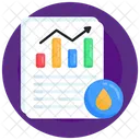 Kraftstoffanalytik Olanalytik Olwachstumsdiagramm Symbol