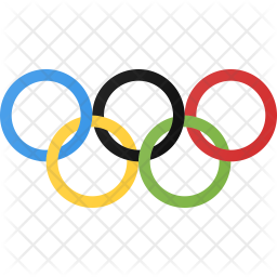 Olympic Icon - Download in Colored Outline Style