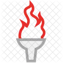 Fire Olympic Torch Icon