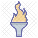 Olympic Flame Flambeau Burn Olympic Torch Icon