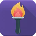 オリンピック、火、炎 アイコン