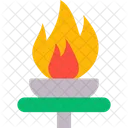 Torch Flame Olympic Icon