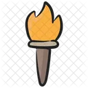 Vintage Torch Antique Torch Flaming Torch Icon