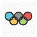 올림픽 반지 상징 아이콘