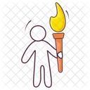 Olympics Torch Olympics Flame Peace Run Icon