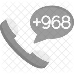 Oman Dial Code  Icon