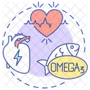 Omega 3 For Healthy Heart Icon