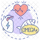 Omega 3 for healthy heart  Icon