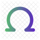 Omega Greek Symbol Icon