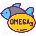 Omega Fatty Acids Fish Food Icon