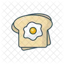 Brot Omelett Fruhstuck Symbol