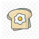 Bread Omelette Breakfast Icon