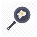 Omelette Frying Pan Fried Egg Icon
