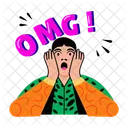 Omg Surprised Amazed Icon