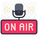 On Air Microphone Radio Icon