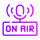 On Air Braodcasting On Air Broadcasting Icon