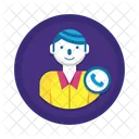 On Call Call Person Icon