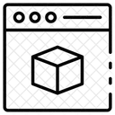 Cubo 3 D on-line  Ícone