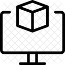 Cubo 3 D on-line  Ícone