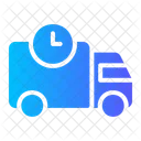 On Time Clock Vehicle Icon