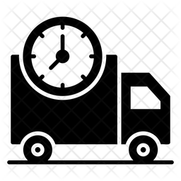 On Time Delivery Icon Of Glyph Style Available In Svg Png Eps Ai Icon Fonts