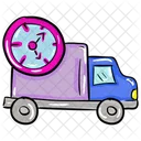 On Time Delivery Delivery Van Parcel Delivery Icon