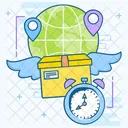 Fast Delivery On Time Delivery Logistic Delivery アイコン
