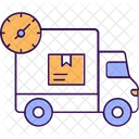 On Time Delivery Fast Delivery Delivery Truck Icon