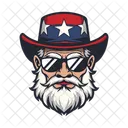 Chapeau Etats Unis Sam Hat Icône