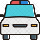 Oncoming Police Car Icon
