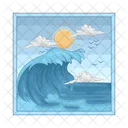 Onda Mar Agua Icon