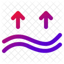 Onda Para Cima Evaporacao Ícone