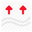 Onda Para Cima Evaporacao Ícone