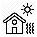 Onda De Calor Aquecimento Global Temperatura Ícone