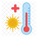 Onda De Calor Aquecimento Global Temperatura Ícone