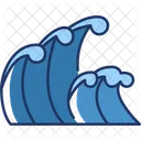 Ondas Agua Mar Icon