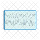 Ondas Cerebrais Gravacao Grafico Ícone