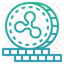Ondulacao Criptomoeda Dinheiro Digital Icon